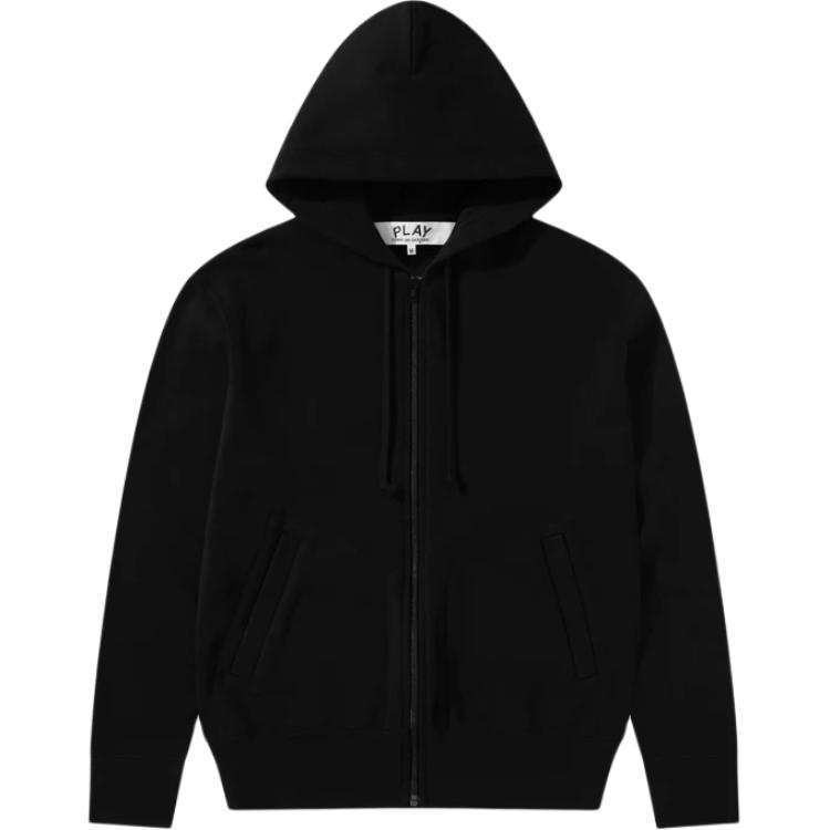 CDG Play CDG Play Back Emblem Zip Hoodie