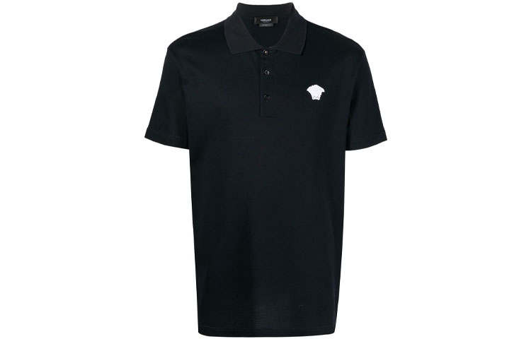 VERSACE VERSACE SS22 Polo Shirt Men's Black