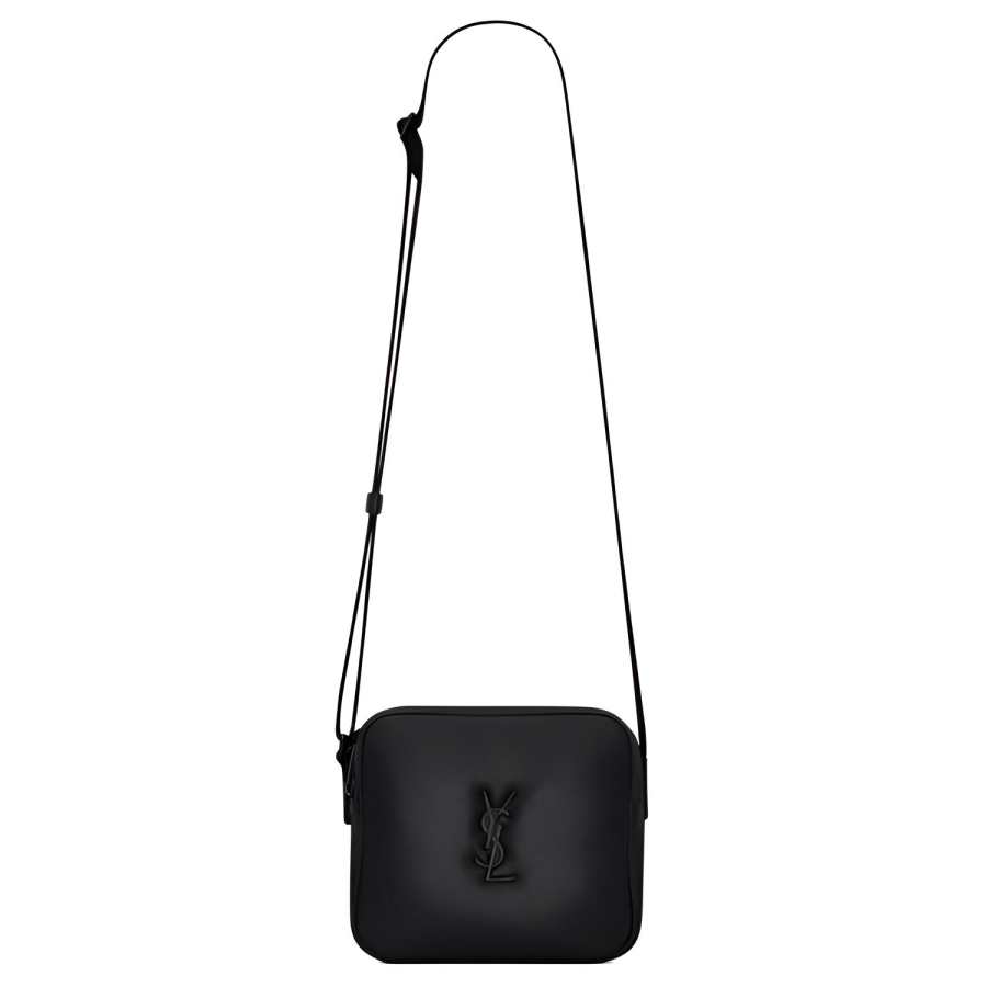 SAINT LAURENT Niki Leather Camera Bag, Shoulder Bag, Crossbody Bag Men's Black
