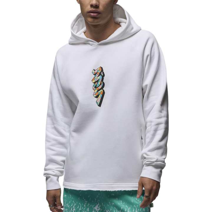 Jordan Jordan Sweatshirts Men's White Hooded Moderate Regular