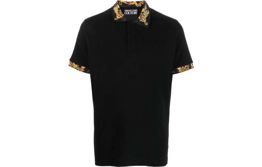 VERSACE JEANS COUTURE Polo Shirt Men's Black