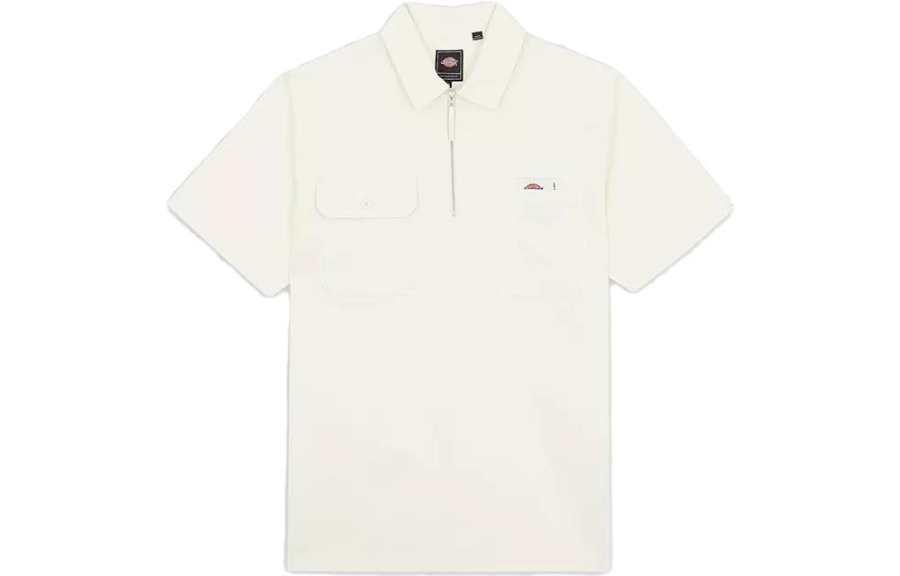 Dickies Dickies Shirts Men's White Pointed Collar Moderate Shirt