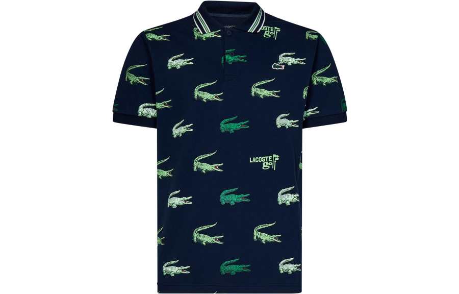 LACOSTE Polo Shirts Men's Dark Blue Polo Collar Moderate Other