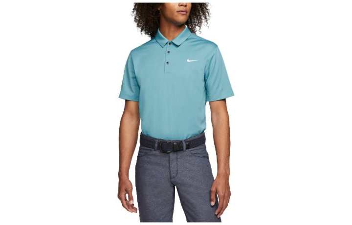Nike Nike Polo Shirts Men's Blue Polo Collar Moderate Straight Fit