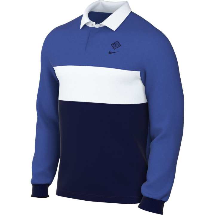 Nike Nike Polo Shirts Men's Blue Polo Collar Moderate Straight Fit