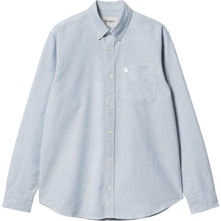 Carhartt WIP Shirts Men's Blue Lapel Moderate Other