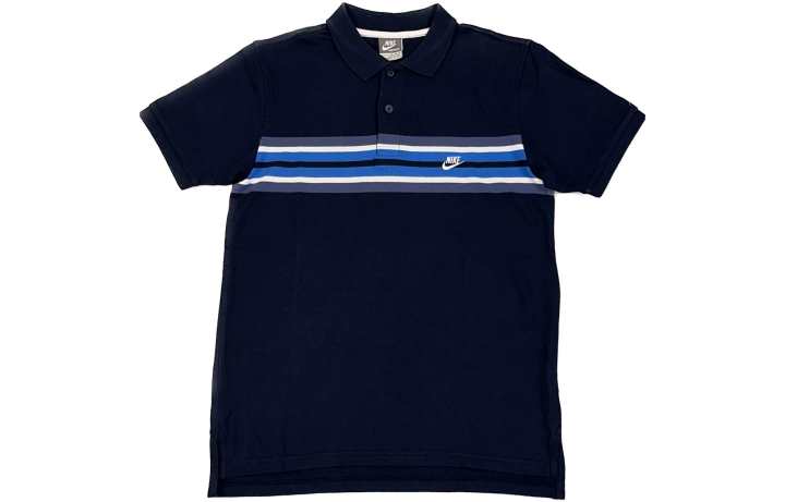 Nike Nike Polo Shirts Men's Navy Blue Polo Collar Moderate Straight Fit