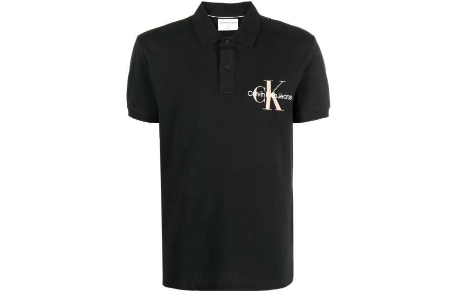 CALVIN KLEIN Polo Shirt Men's Black