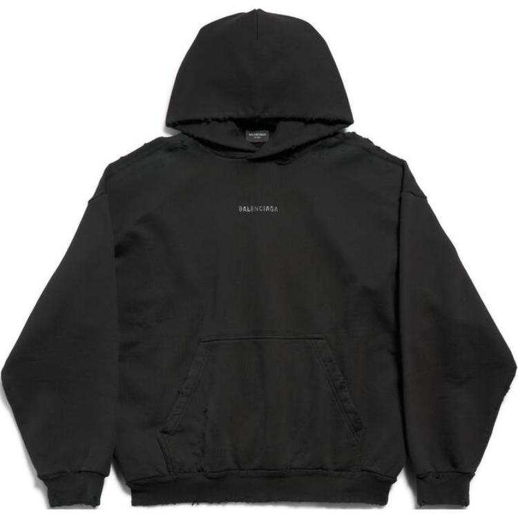 Balenciaga Logo Printed Hoodie