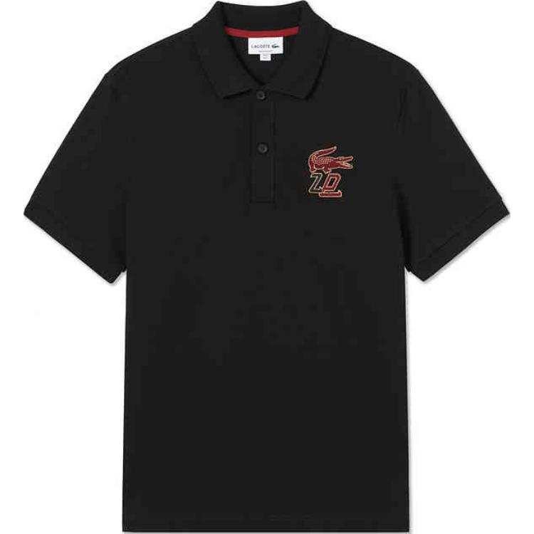 LACOSTE Blessing Snake Spring Festival Collection Polo Shirts Men's 031/Black Lapel Moderate Straight Fit