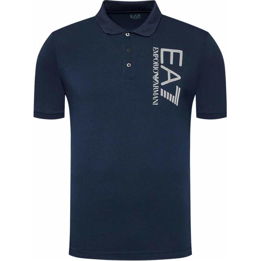 EMPORIO ARMANI EA7 SS22 Polo Shirt Men's Blue