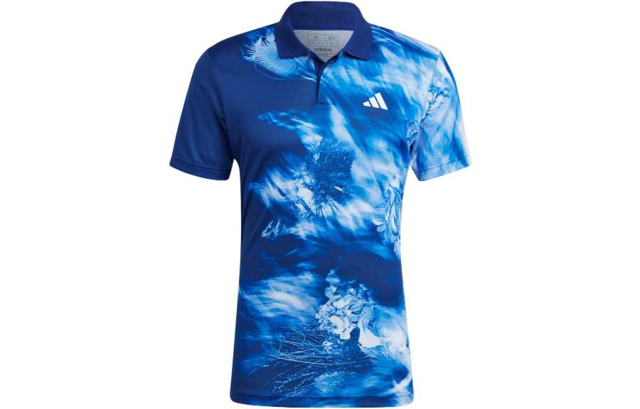 Adidas Adidas Polo Shirts Men's Victory Blue Lapel Moderate Straight Fit