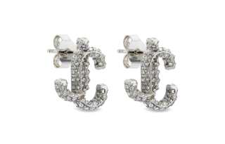 Jimmy Choo 【New Season】JC crystal-embellished stud earrings