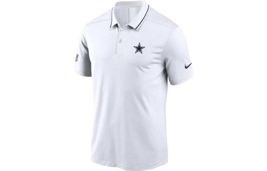 Nike Nike Polo Shirts Men's White Polo Collar Moderate Straight Fit