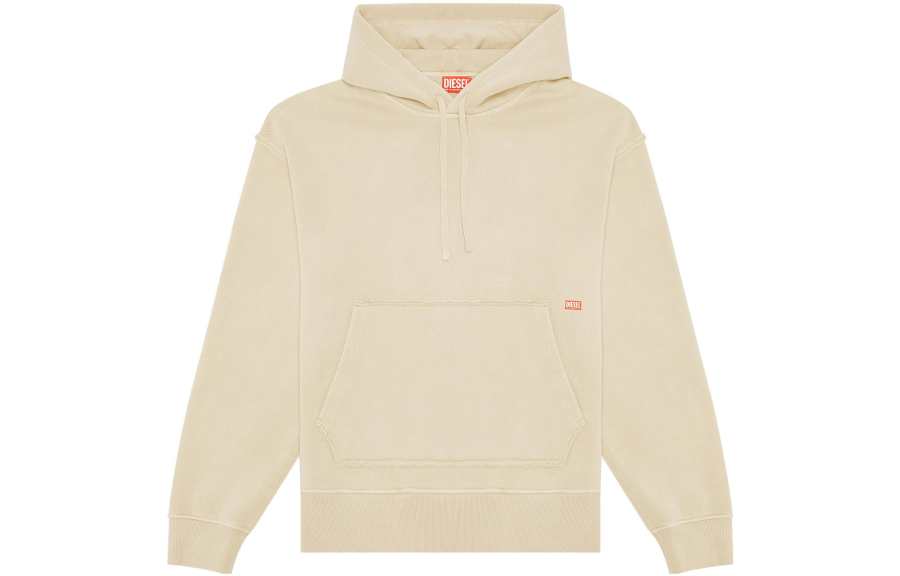 DIESEL Sweatshirts Men's Khaki Hooded Moderate Regular