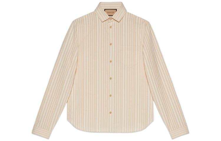 GUCCI 【Previous Season】striped long-sleeved shirt