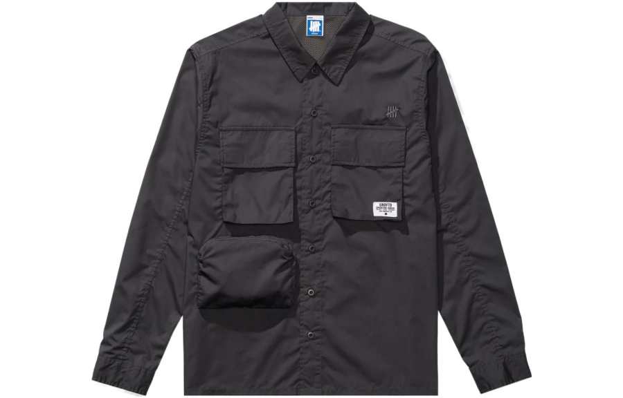 UNDEFEATED SS23 Shirts Unisex Dark Gray Crew Neck Moderate