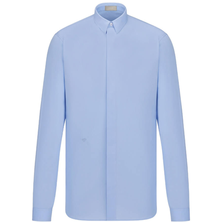 DIOR DIOR Shirts Men's Blue Lapel Moderate Other