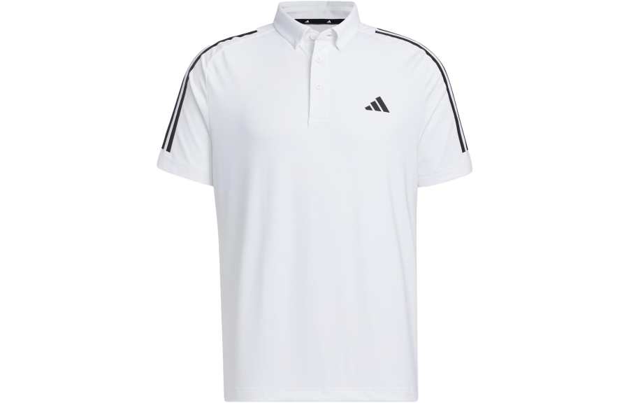 Adidas Adidas Polo Shirts Men's White Polo Collar Moderate Straight Fit