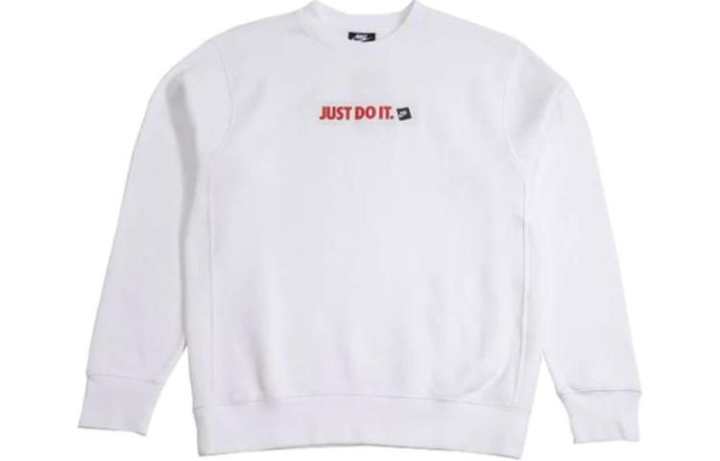 Nike Nike Sweatshirts Men's White Crew Neck Moderate Regular