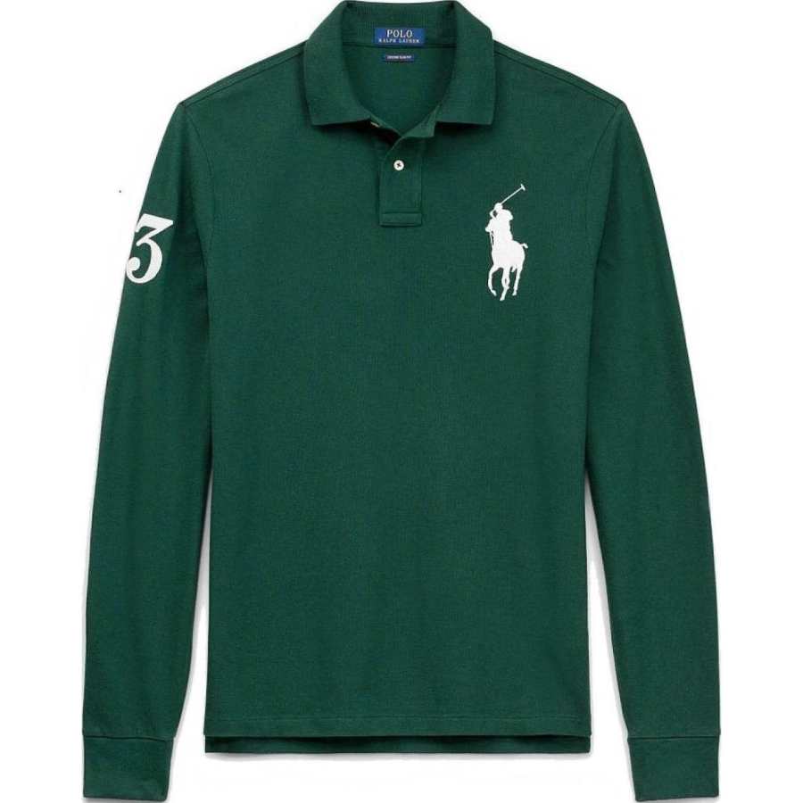 Polo Ralph Lauren Big Pony FW23 Polo Shirt Custom Slim Fit Men's Green
