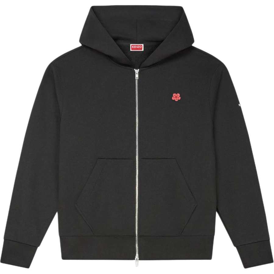 KENZO Boke Flower Embroidered Zipped Hoodie