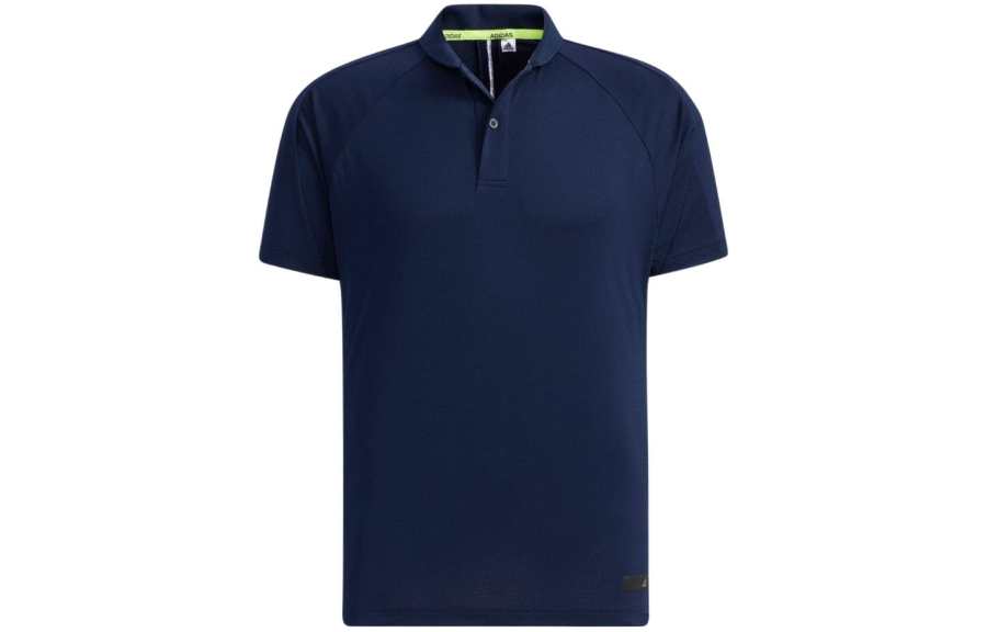 Adidas Adidas Polo Shirts Men's Marine Blue Polo Collar Moderate Straight Fit
