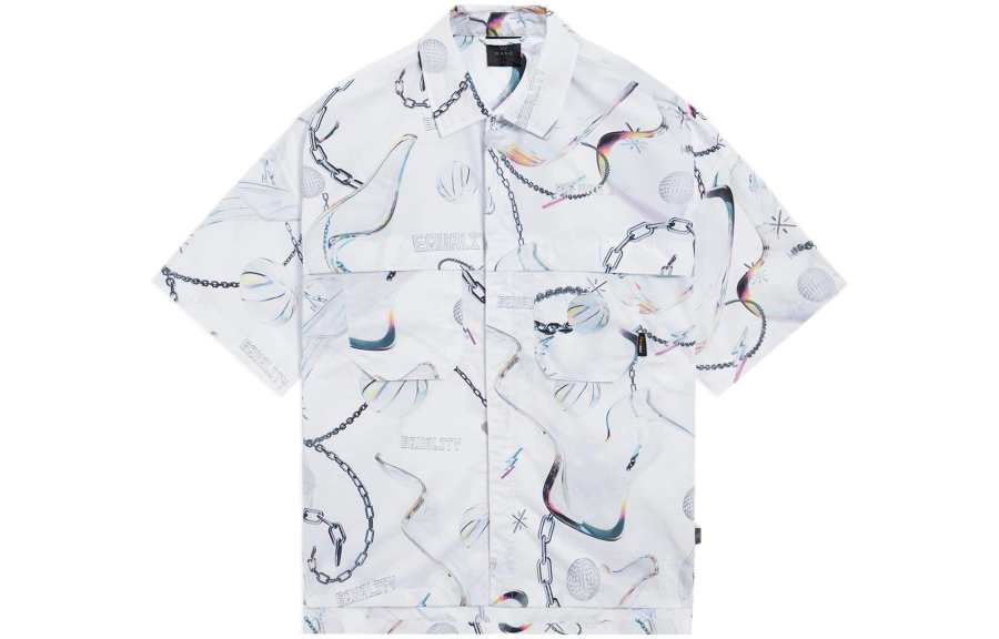 Li-Ning Li Ning Wade Collection Shirts Men's White Gray Lapel Moderate Other