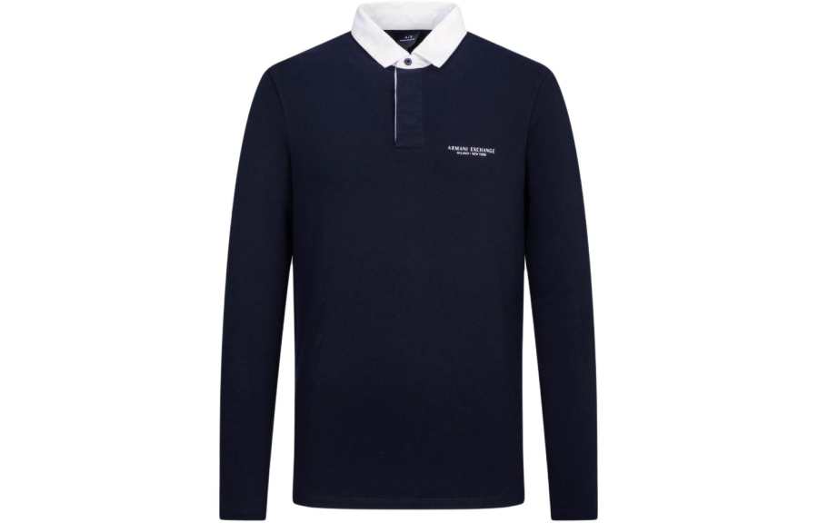 ARMANI EXCHANGE ARMANI EXCHANGEAE FW22 Polo Shirt Men's Navy Blue