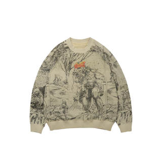 XVESSEL X MARVEL XVESSEL X MARVEL/ Sweatshirts Unisex Khaki Crew Neck Moderate Regular