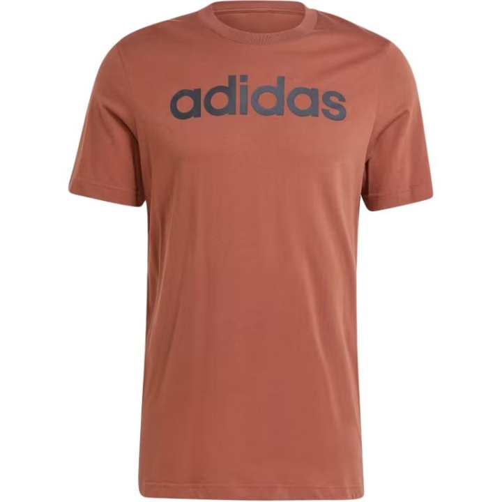 Adidas Adidas Essential T Shirts Men's Brown Crew Neck Moderate