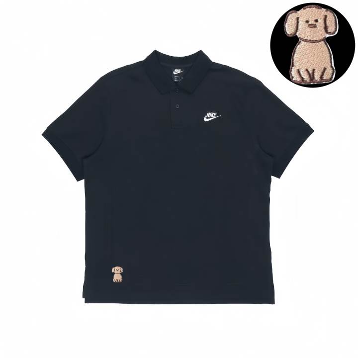Nike Nike Polo Shirts Unisex Black Lapel Moderate
