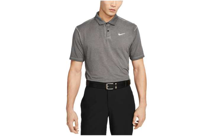 Nike Nike Polo Shirts Men's Gray Polo Collar Moderate Straight Fit