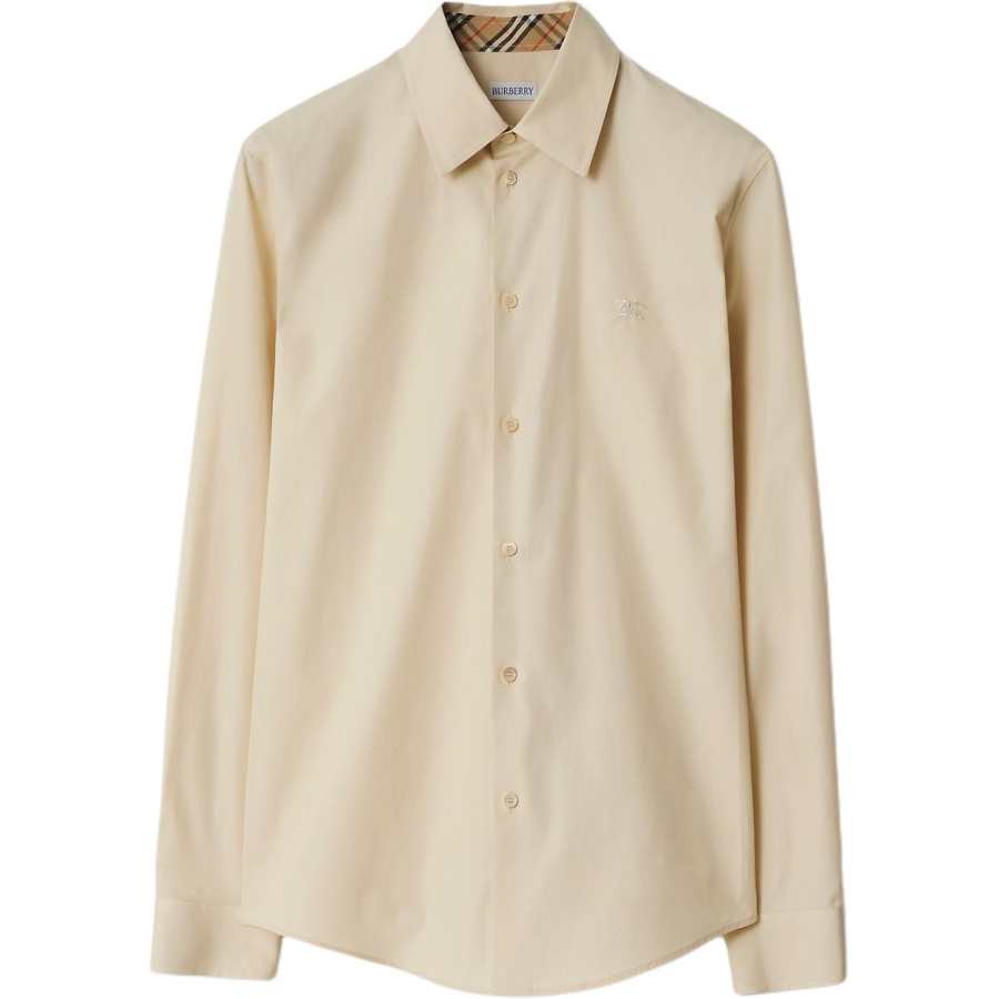 Burberry EKD-embroidered cotton shirt