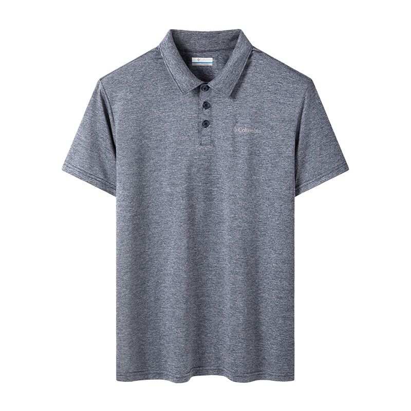 Columbia Polo Shirts Men's Gray 465 Polo Collar Moderate