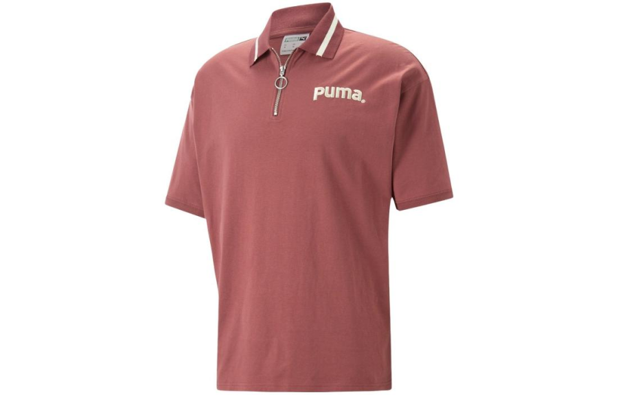 PUMA Polo Shirts Men's Violet Moderate Straight Fit