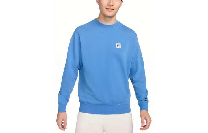 Nike Nike Sweatshirts Men's Blue Crew Neck Moderate Regular
