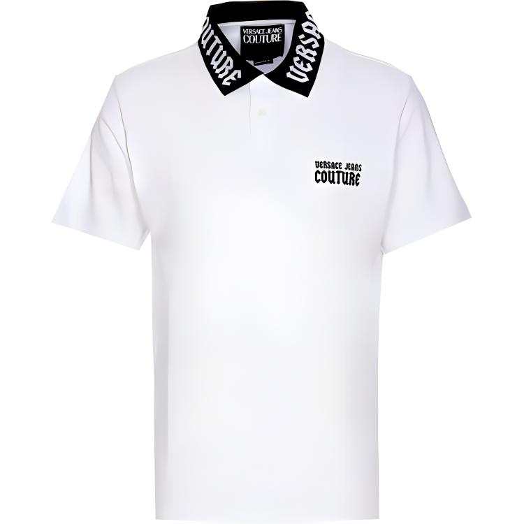 Versace Jeans Couture Logobrush-collar polo shirt
