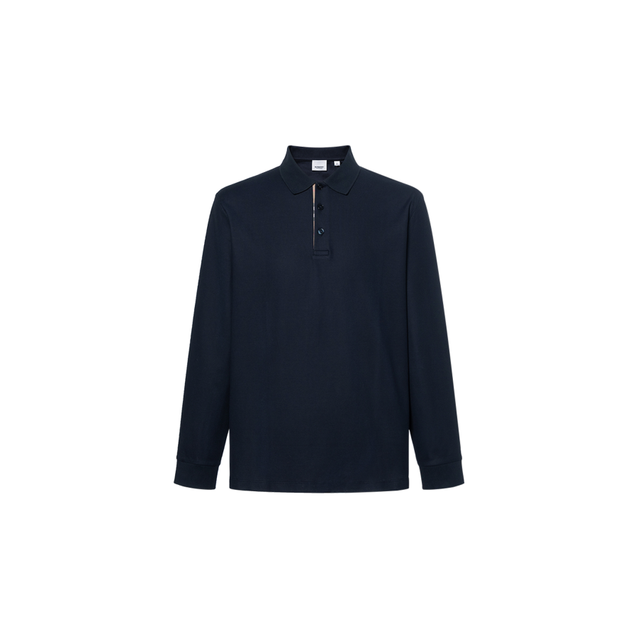 Burberry SS24 Polo Shirt Men's Blue Black