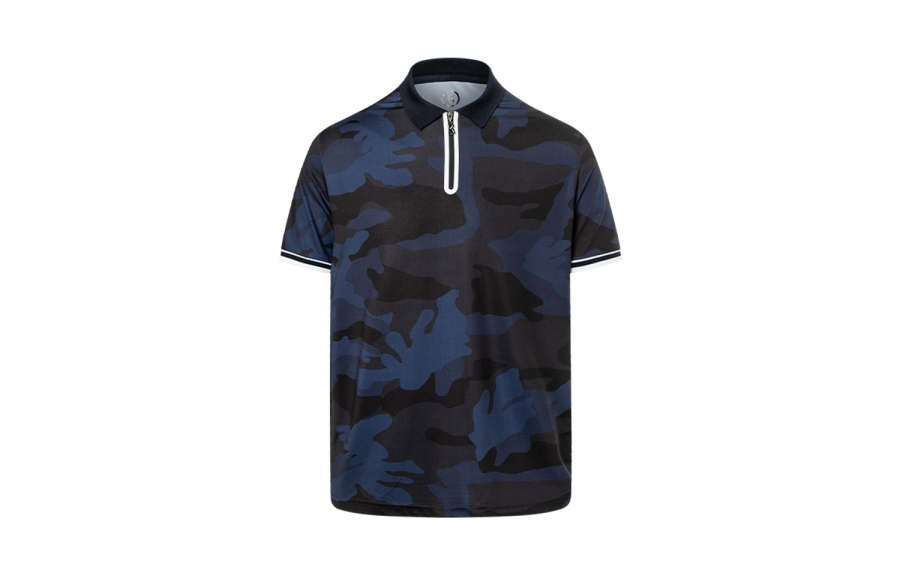 BOGNER Polo Shirts Men's Sea Blue Polo Collar Moderate Straight Fit