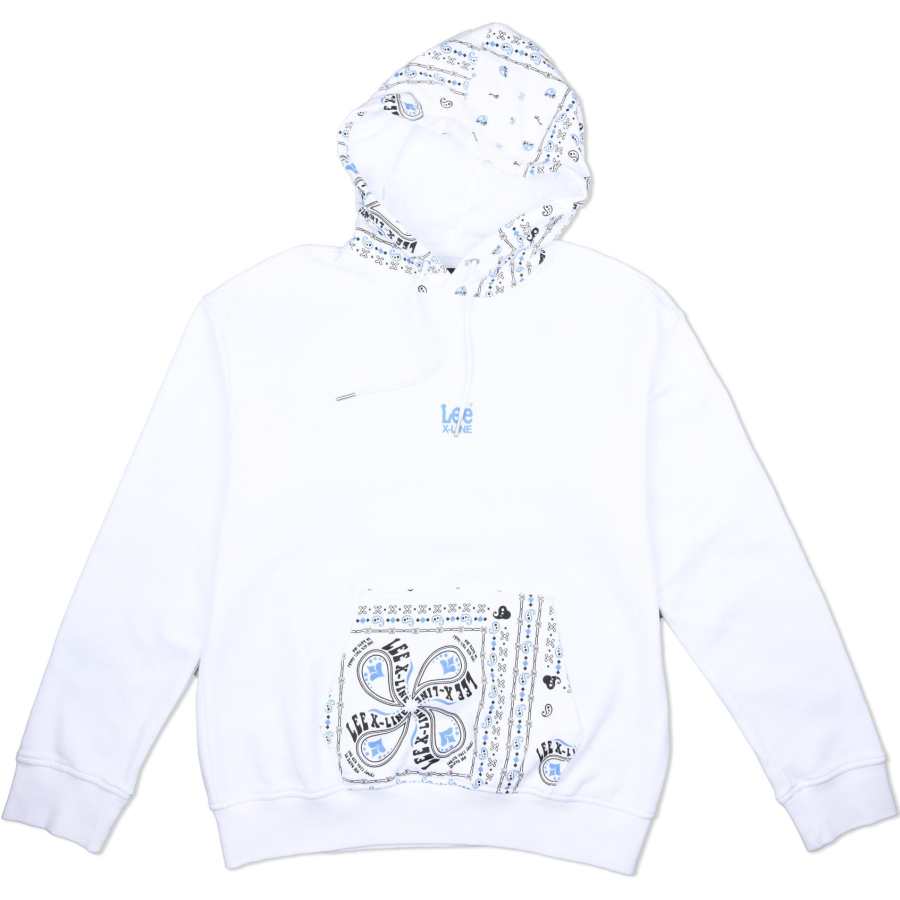 Lee Lee Sweatshirts Men's White Hooded Moderate Regular