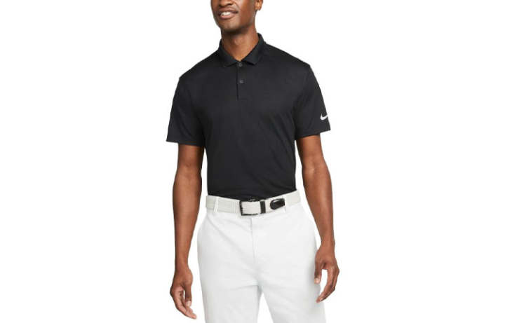 Nike Nike Polo Shirts Men's Black Polo Collar Moderate Straight Fit
