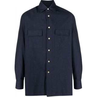 KITON Felted finish Cotton Shirt