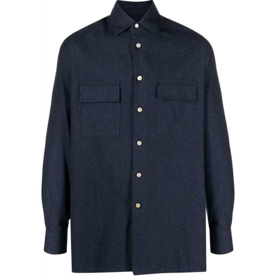 KITON Felted finish Cotton Shirt