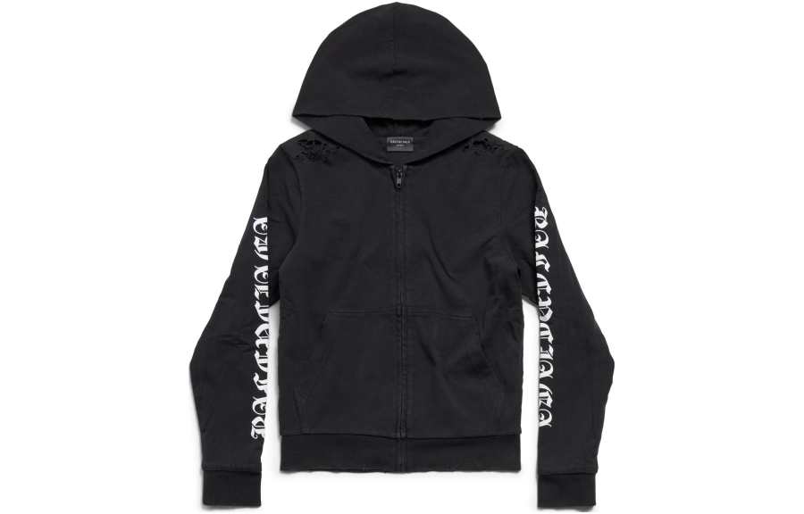 Balenciaga SS24 Sweatshirt Slim Fit Unisex Black