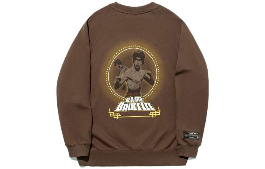 Li-Ning Li Ning Sweatshirt Unisex Pottery Clay Brown