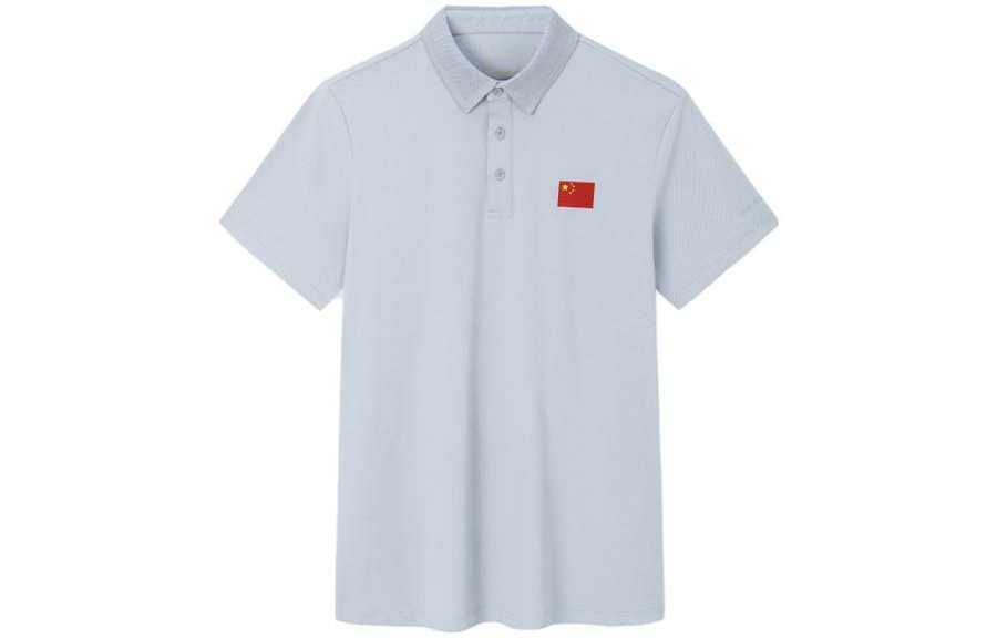 ANTA Polo Shirts Men's Sand Gray Polo Collar Moderate Straight Fit