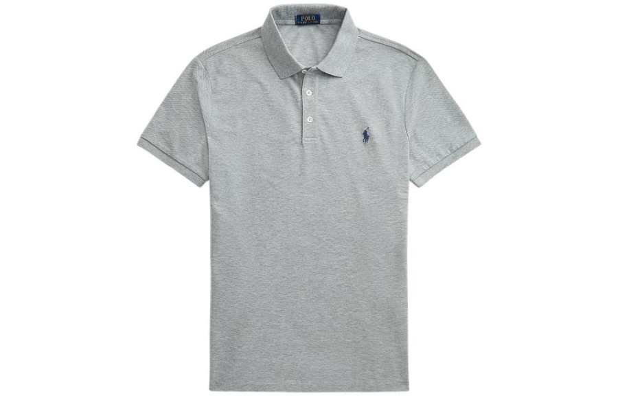 Polo Ralph Lauren FW22 Polo Shirt Custom Slim Fit Men's Gray