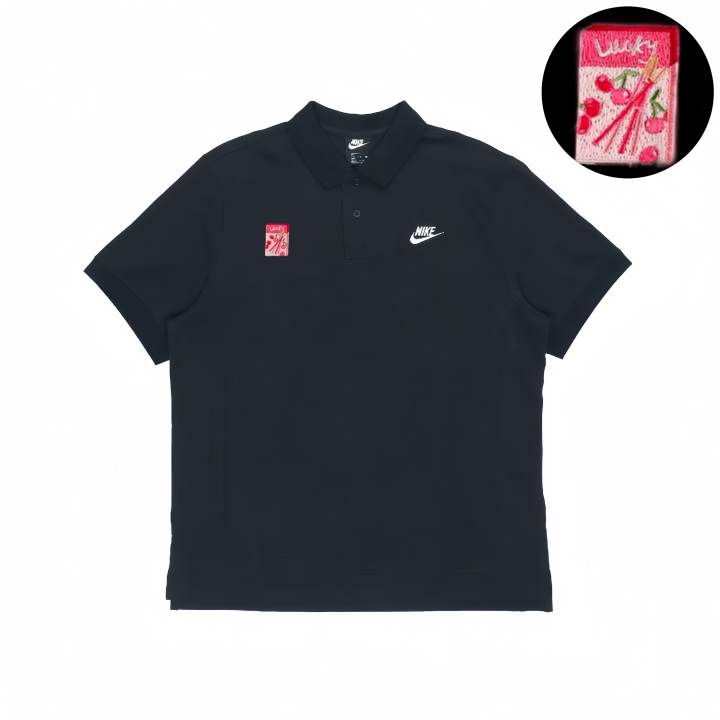 Nike Nike Polo Shirts Unisex Black Lapel Moderate