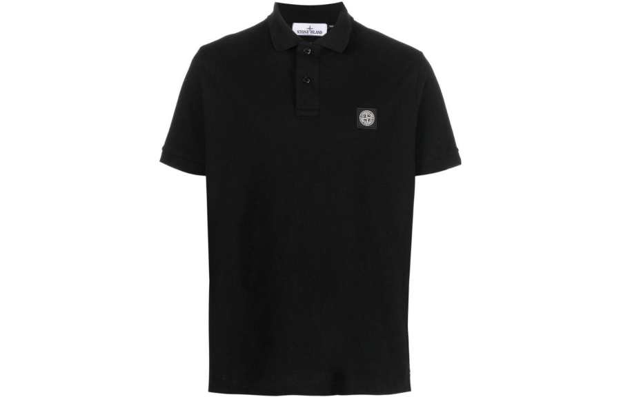 STONE ISLAND Compass badge Piqué Polo Shirt